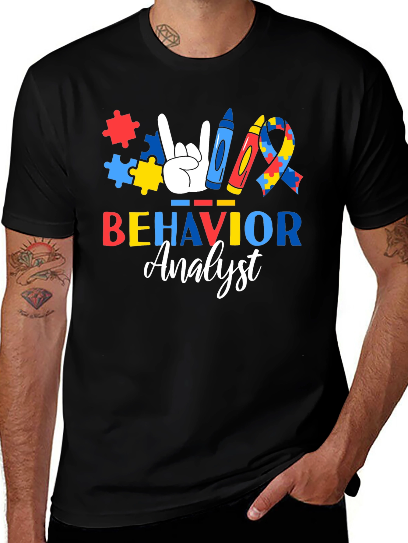 Behavior Analyst Autism Awareness T-Shirt