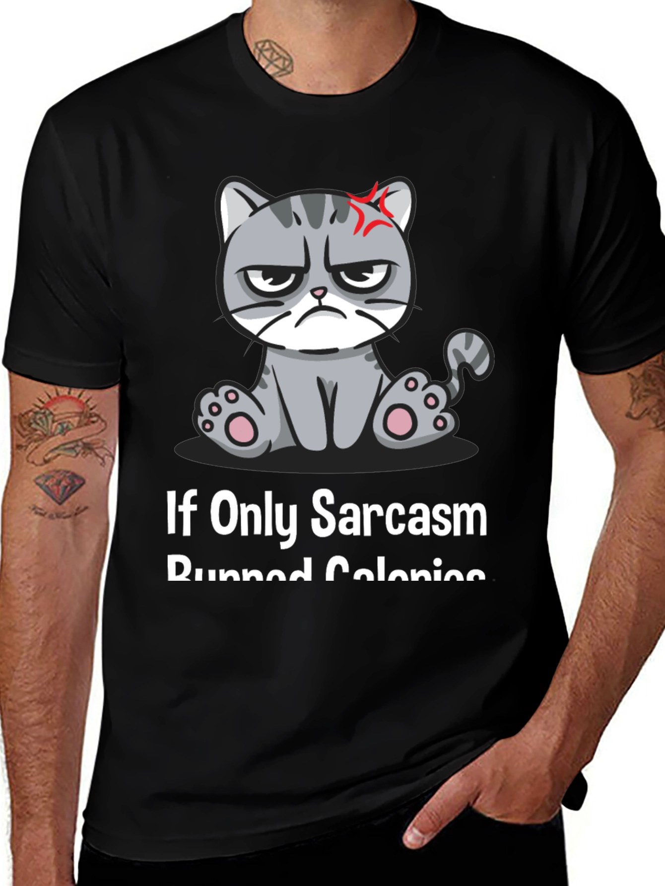 Variant 19 of Sarcastic Cat T-Shirt - Grumpy Kitty Humor Tee