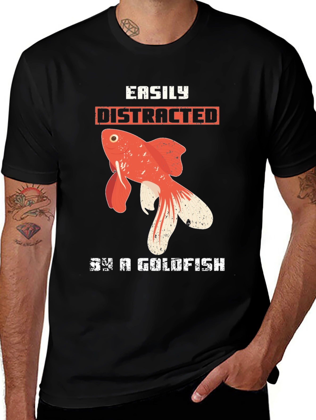 Variant 28 of Easily Distracted By a Goldfish T-Shirt