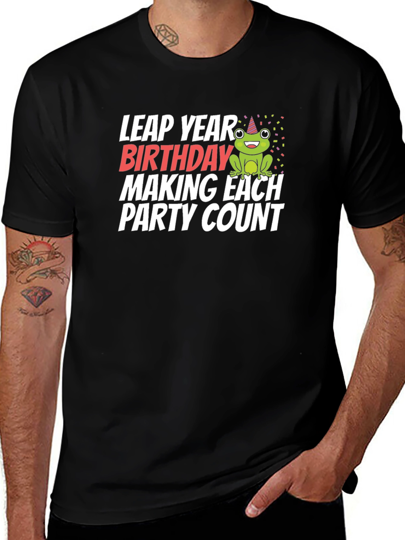 Variant 19 of Leap Year Birthday Frog T-Shirt