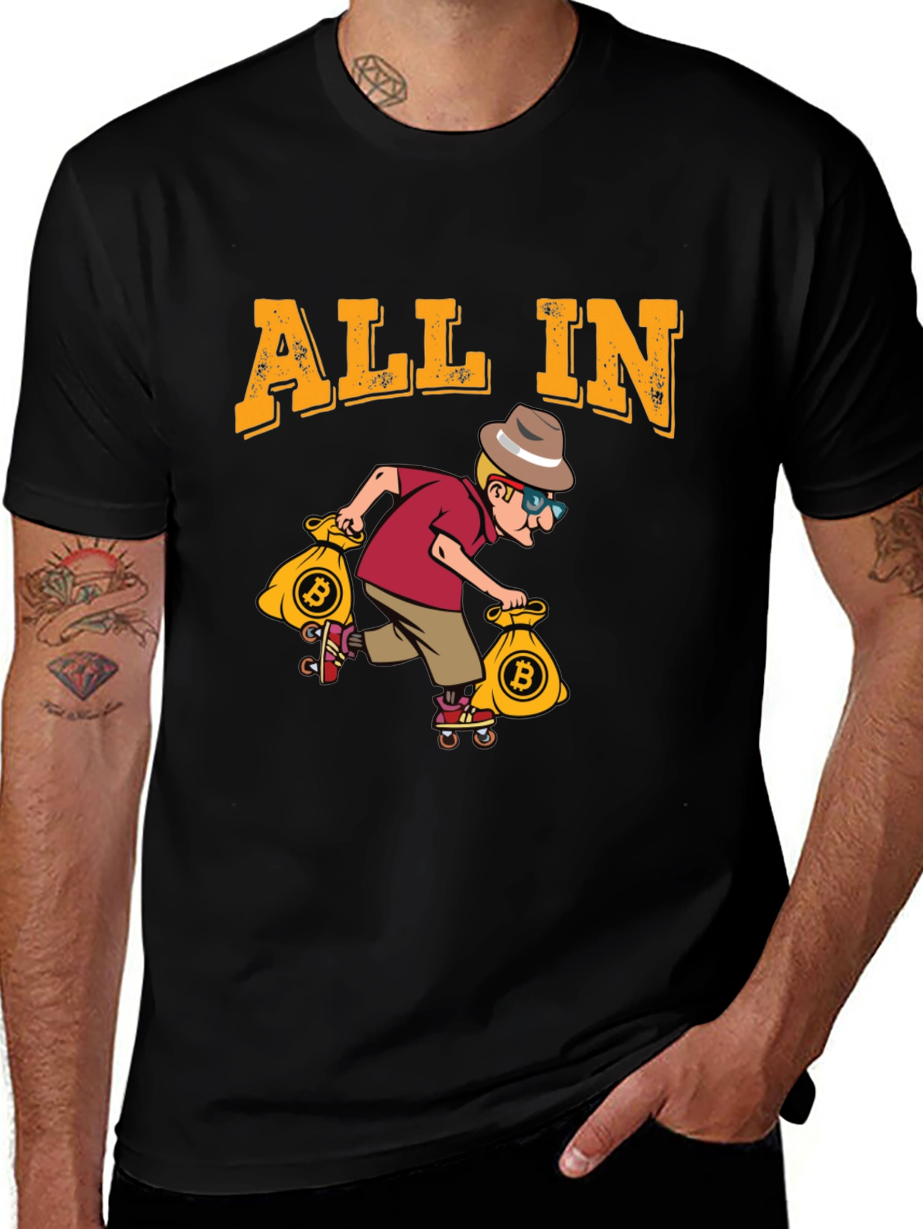 Variant 29 of Bitcoin ALL IN T-Shirt Crypto Investor