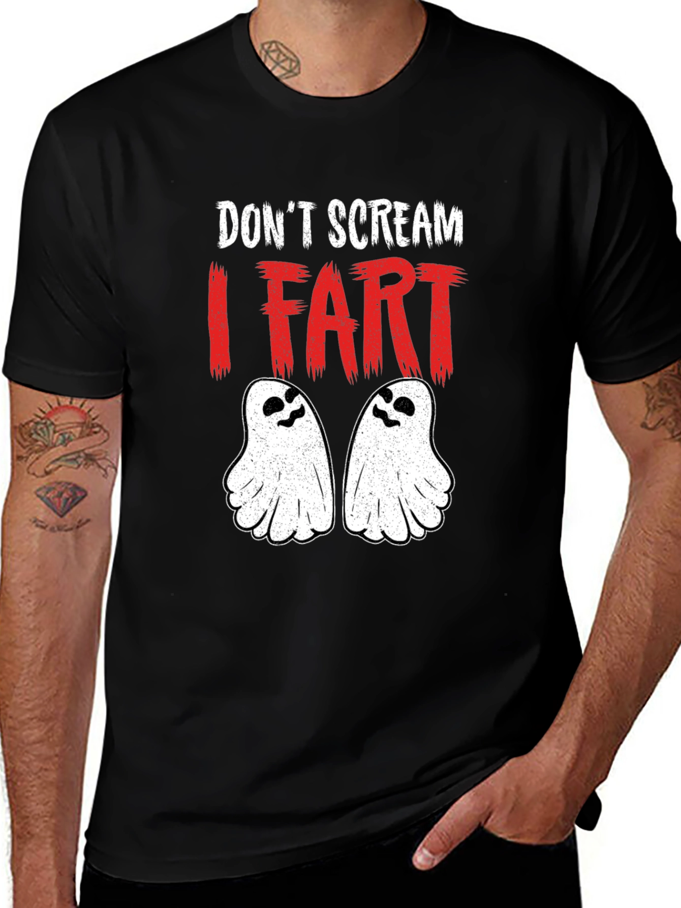 Don't Scream I Fart Halloween Graphic Tee
