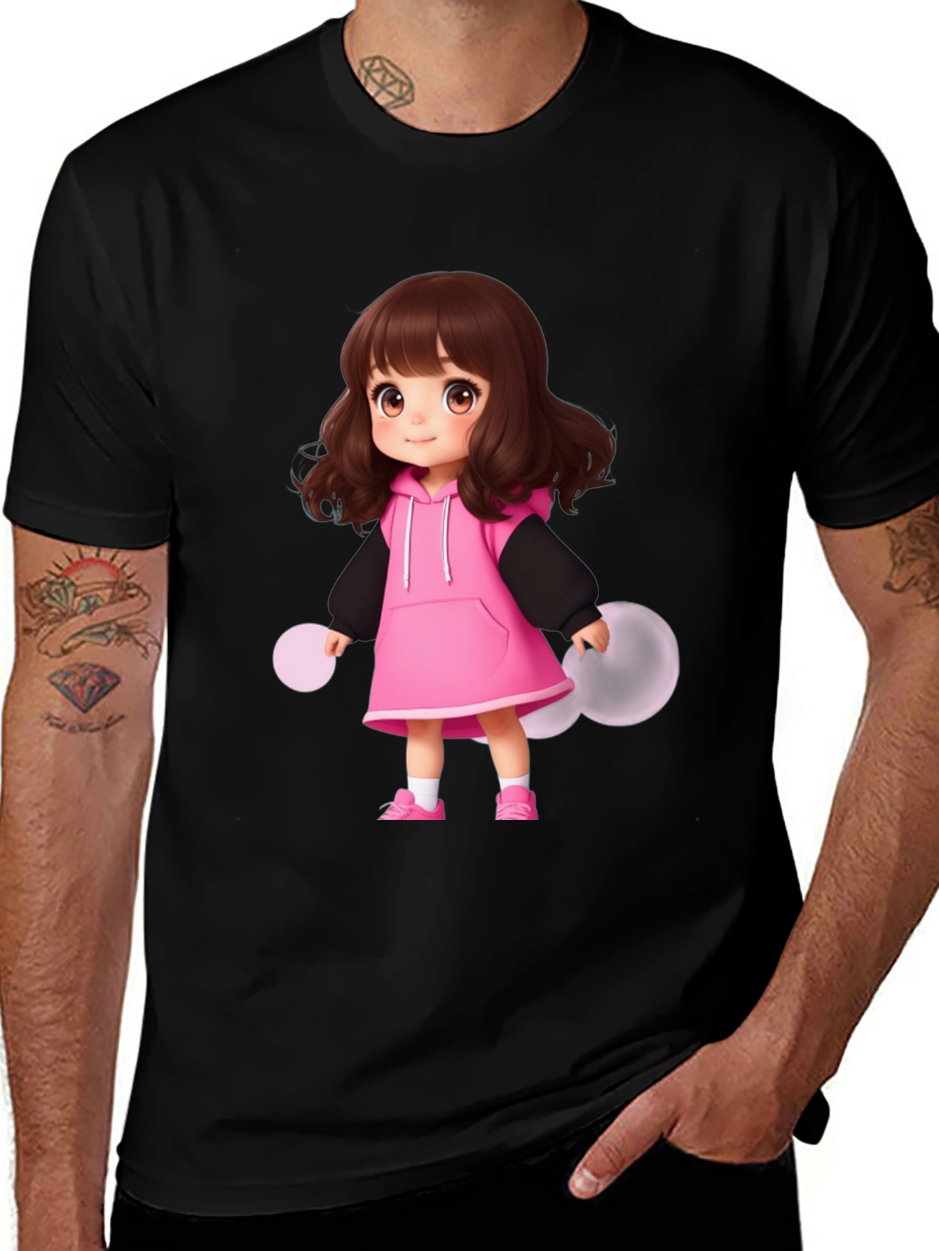 Variant 17 of Cute Anime Girl T-Shirt - Casual Style