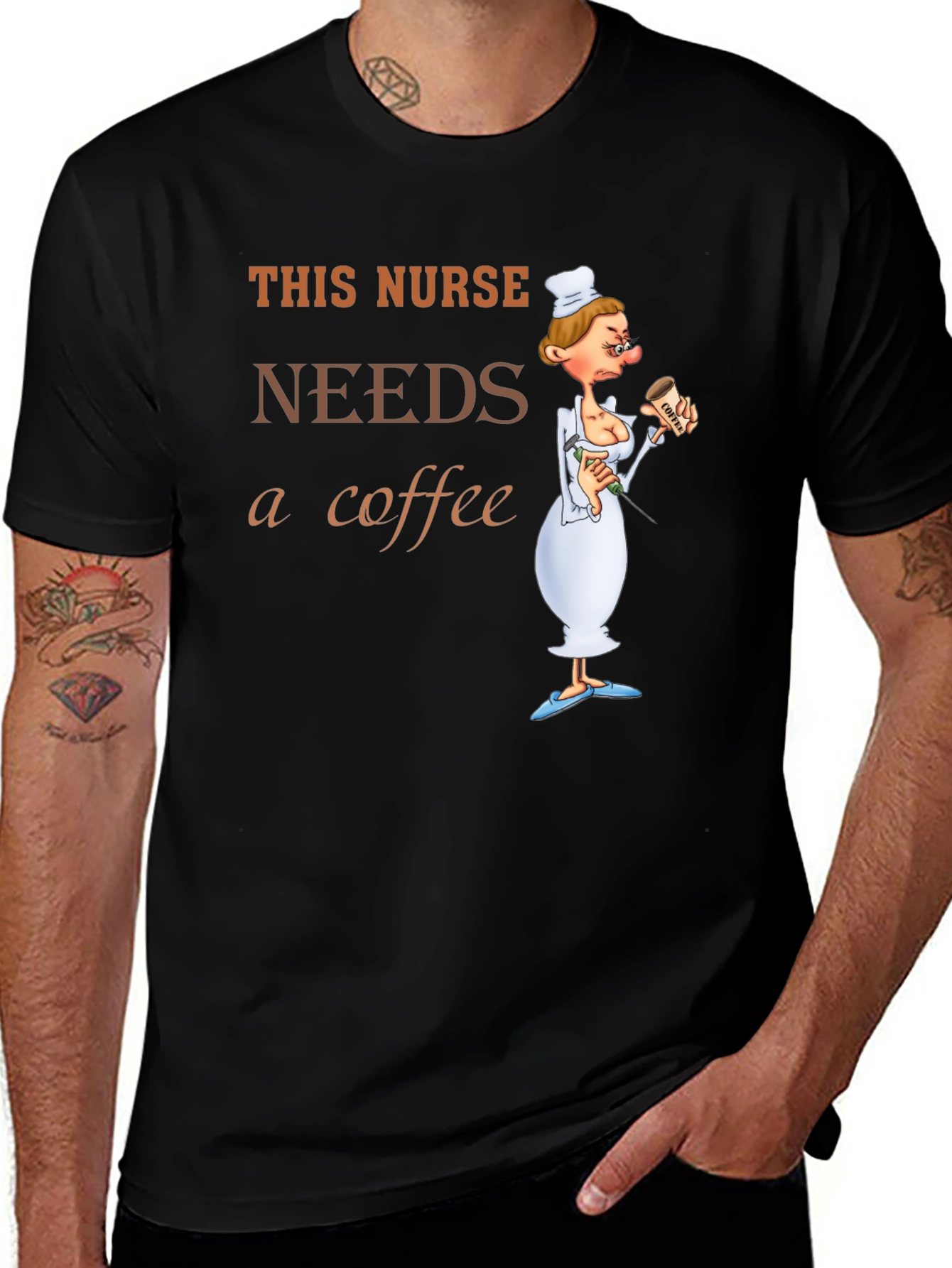 Variant 13 of This Nurse Needs Coffee T-Shirt Funny Gift