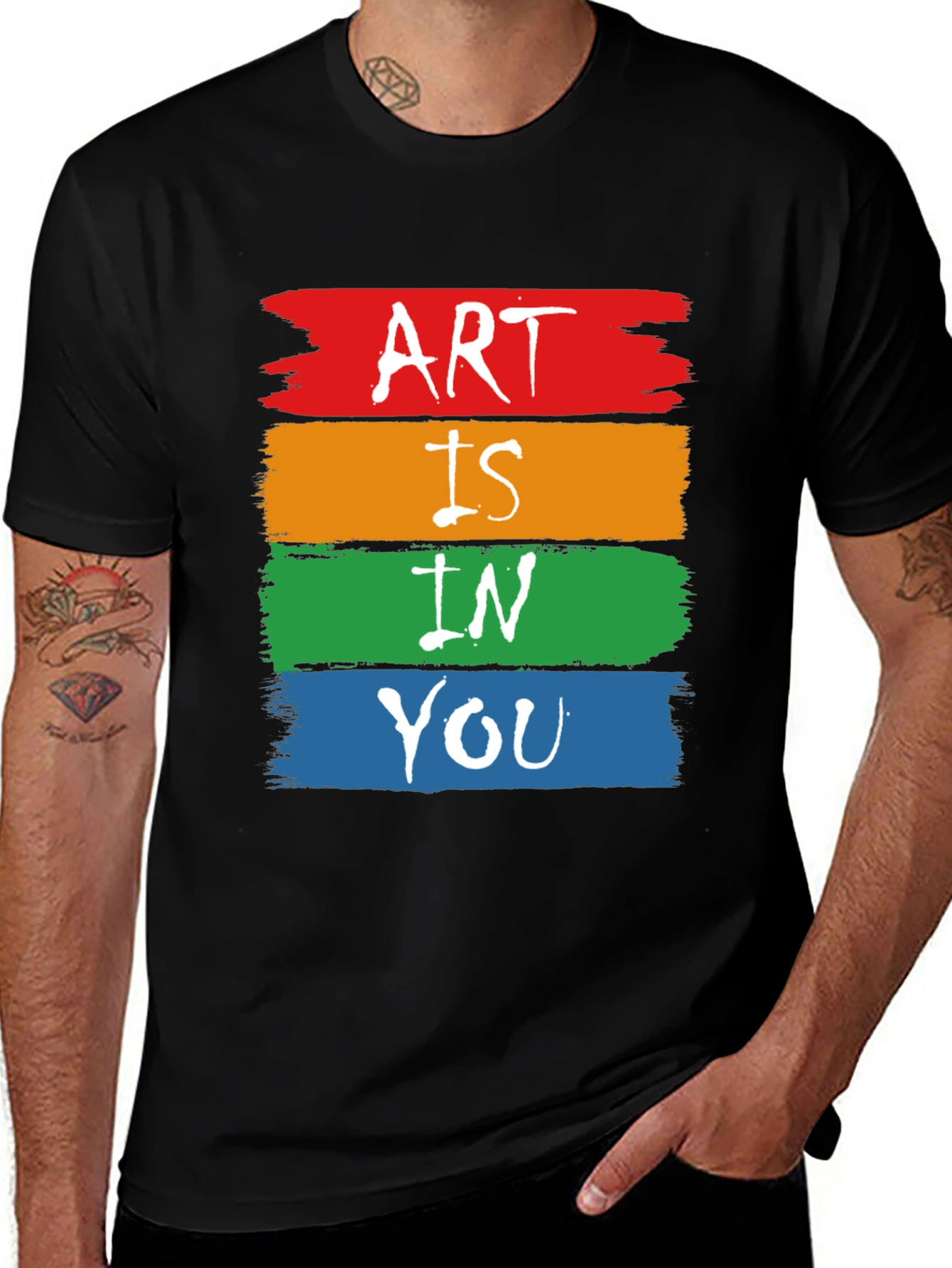 Variant 13 of Art Is In You Graphic Tee - Soft Cotton Blend