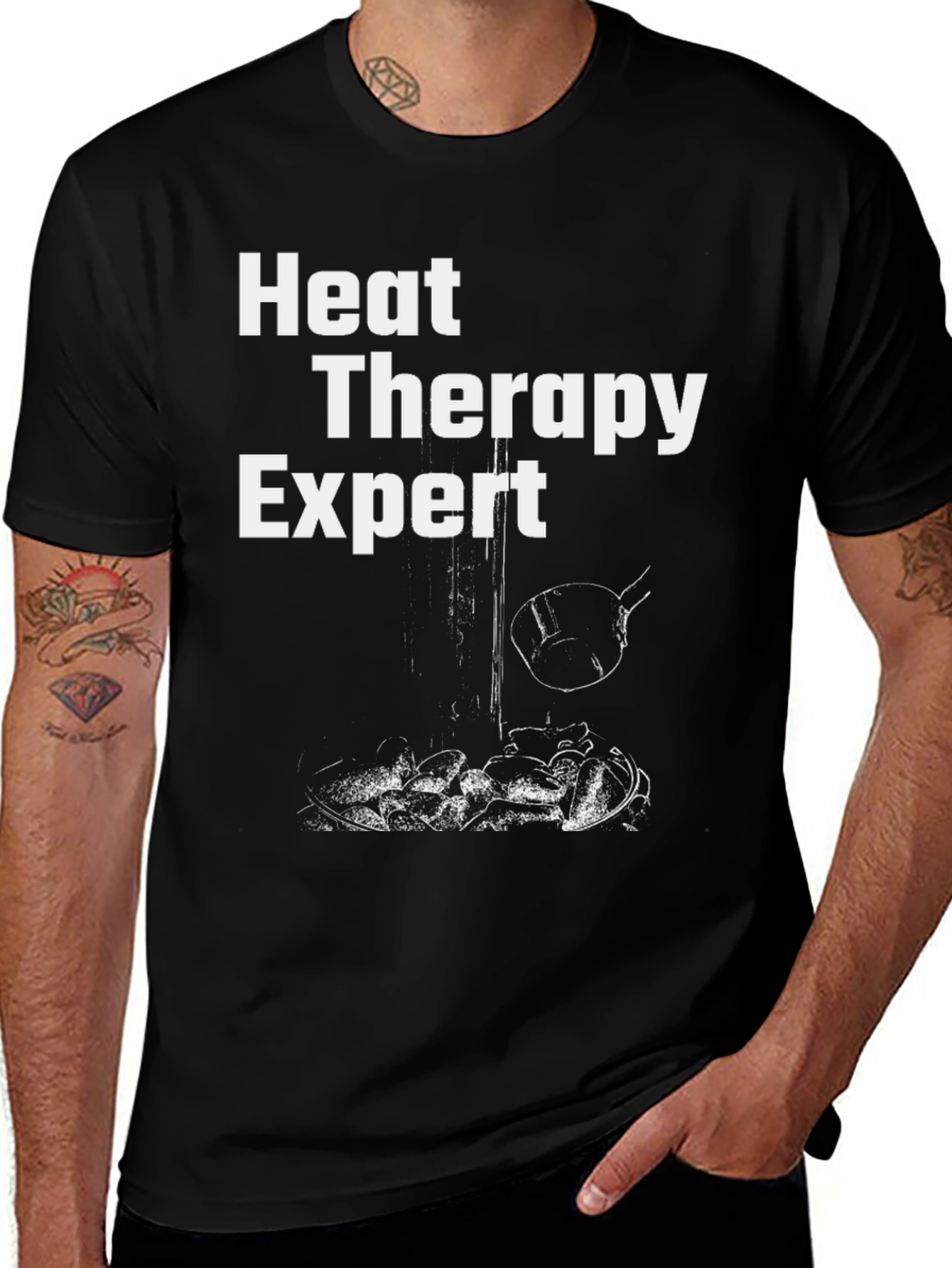 Variant 23 of Heat Therapy Expert Graphic Tee - Black