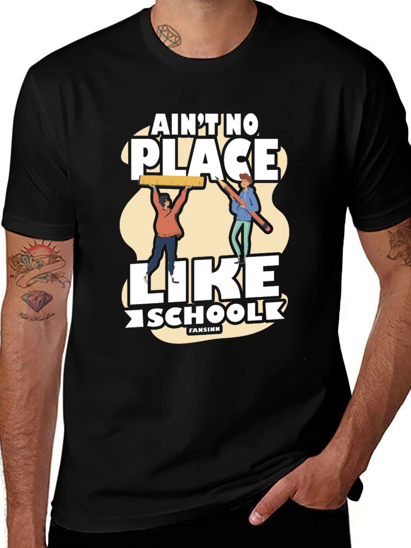 Variant 27 of Ain't No Place Like School Graphic T-Shirt