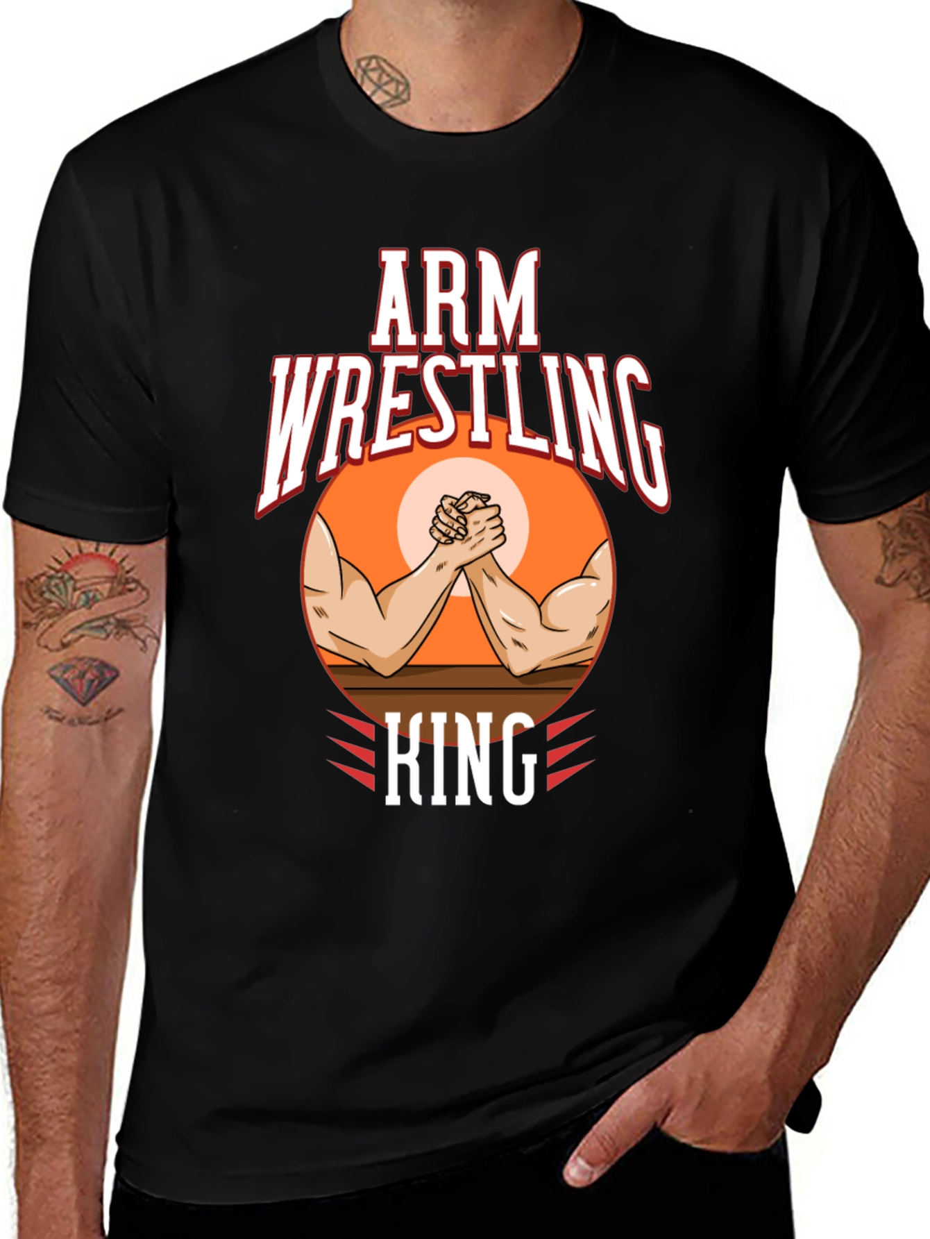 Variant 7 of Arm Wrestling King T-Shirt