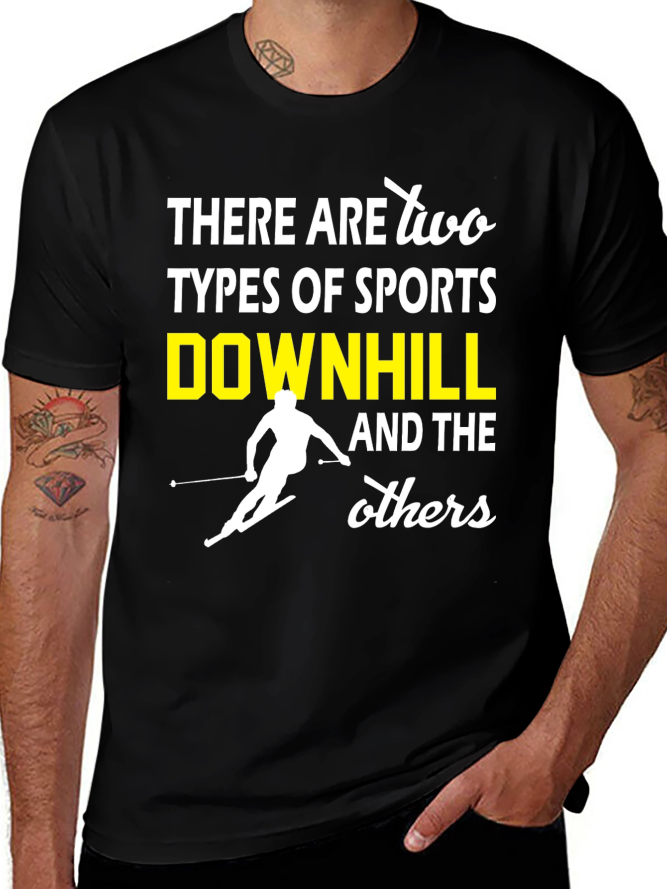 Variant 16 of Downhill Sports T-Shirt - Funny Skiing Tee