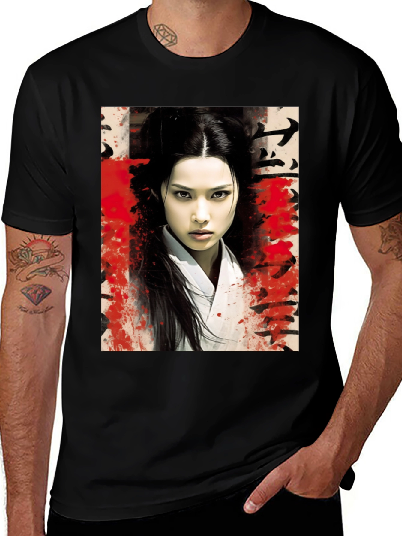 Variant 27 of Asian Warrior Art T-Shirt
