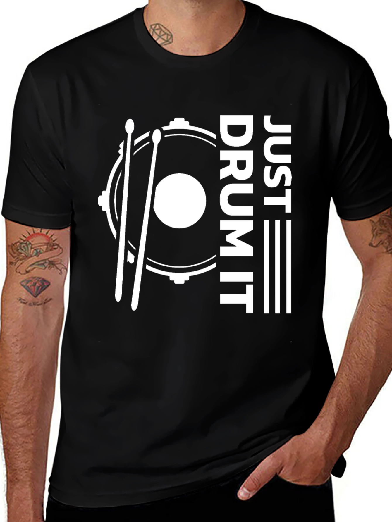 Just Drum It T-Shirt | Drummer Tee