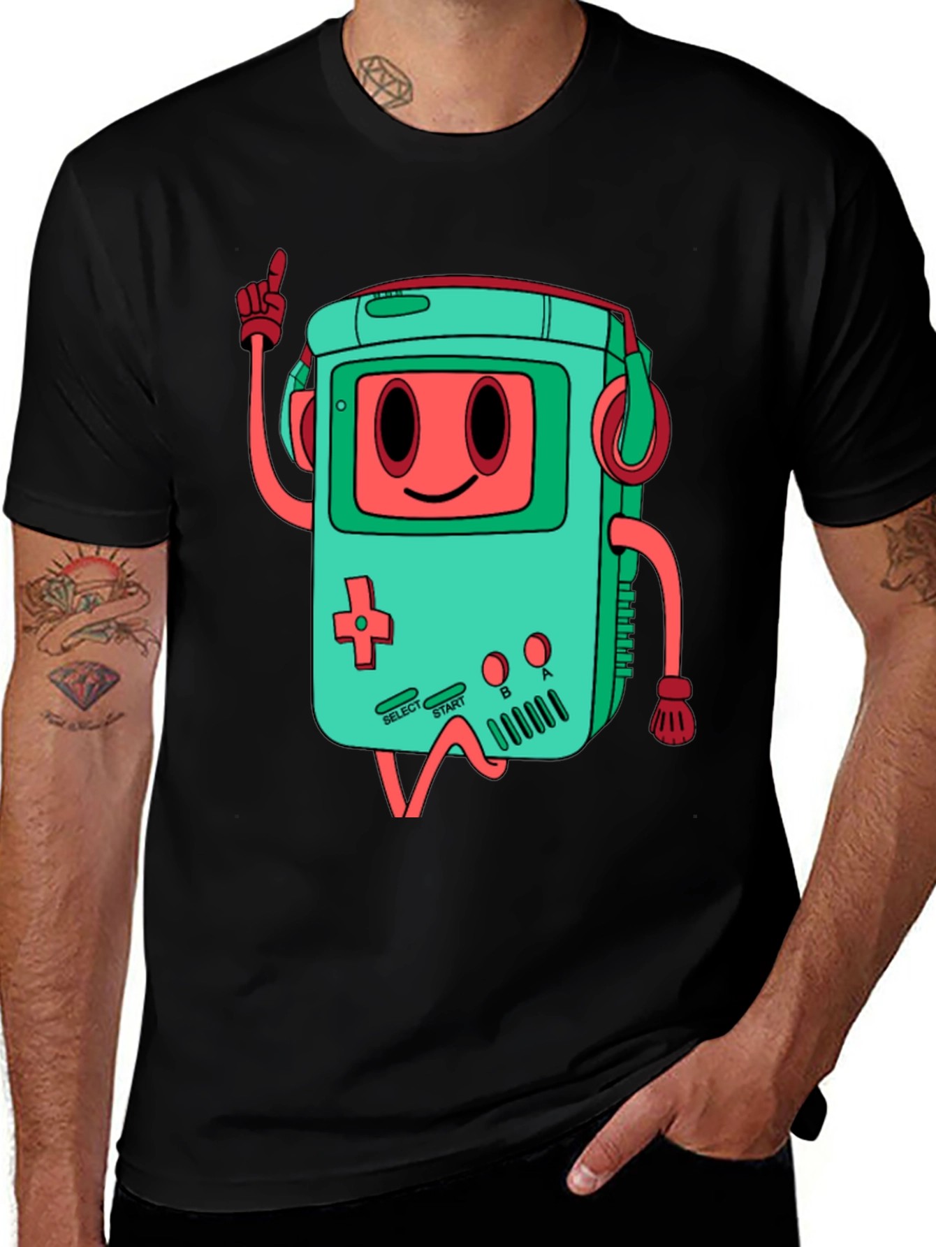 Variant 7 of Retro Game Console Graphic Tee