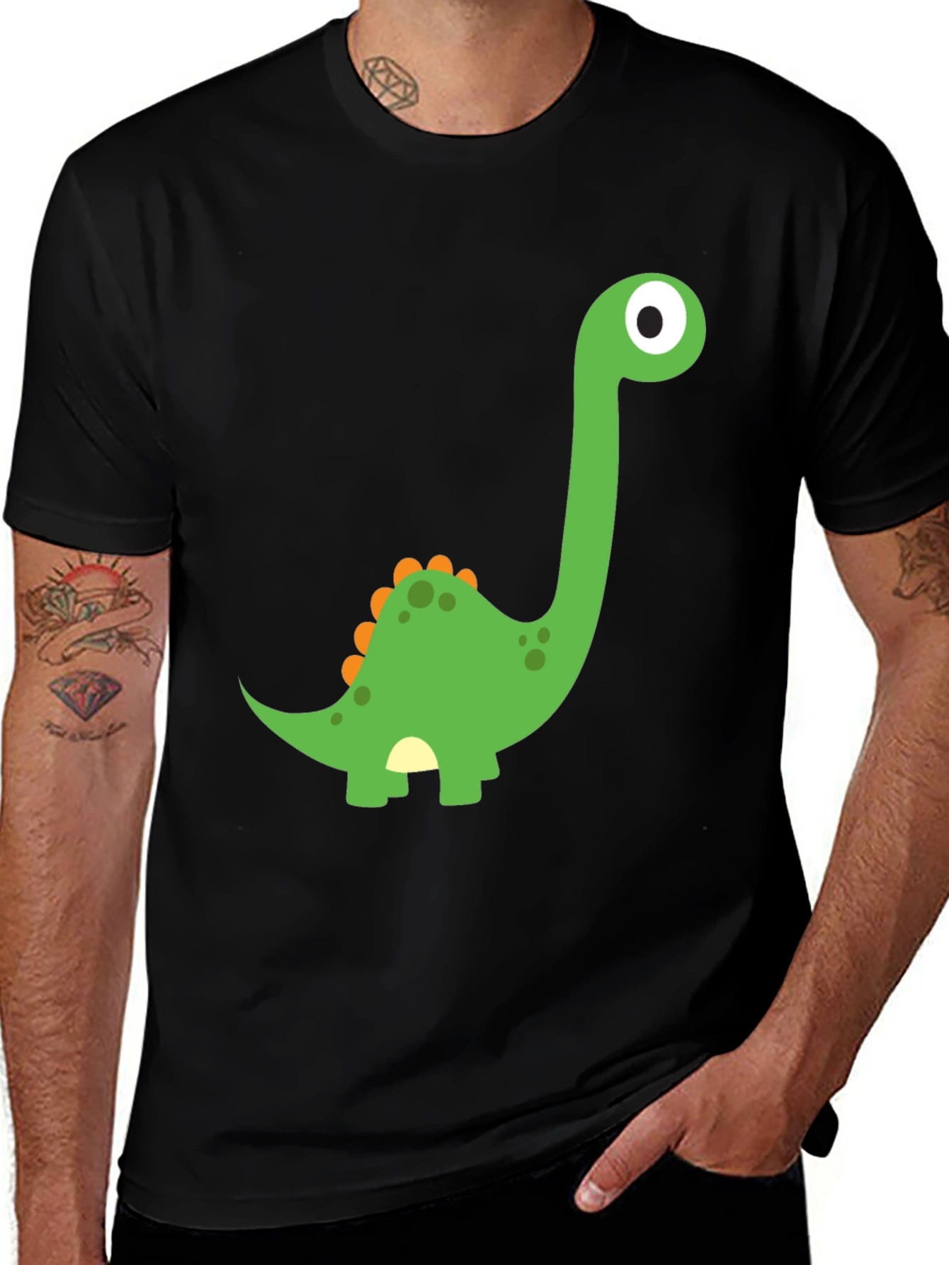 Variant 9 of Dino Fun Black T-Shirt