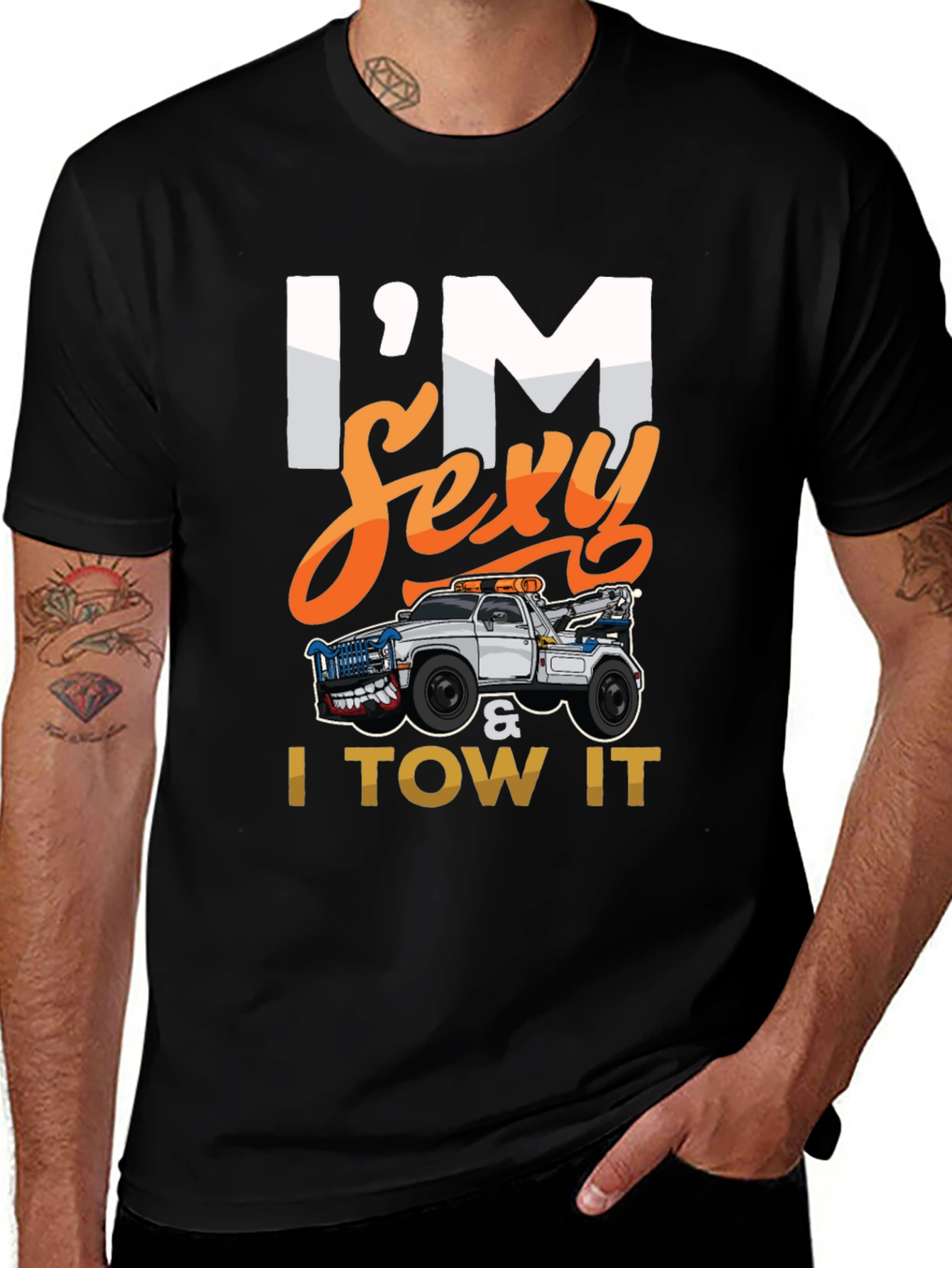 Variant 5 of I'm Sexy & I Tow It T-Shirt Funny Tow Truck Driver Tee