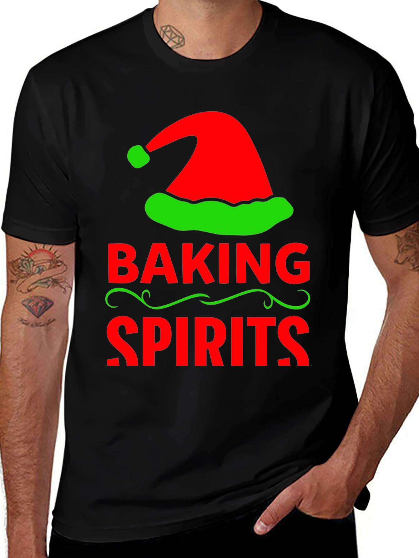 Baking Spirits Christmas Graphic Tee