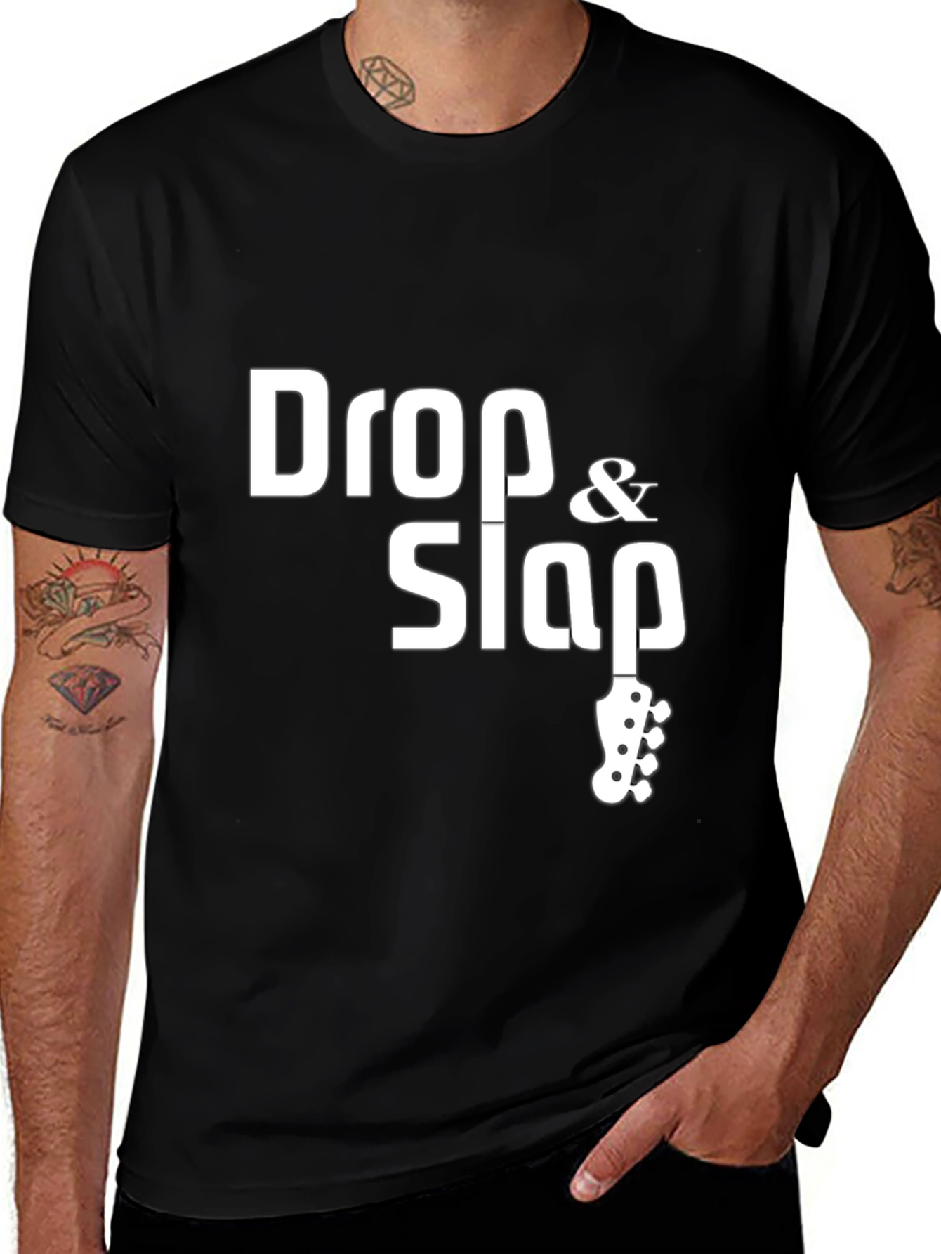 Variant 18 of Drop & Slap Bass Guitar T-Shirt