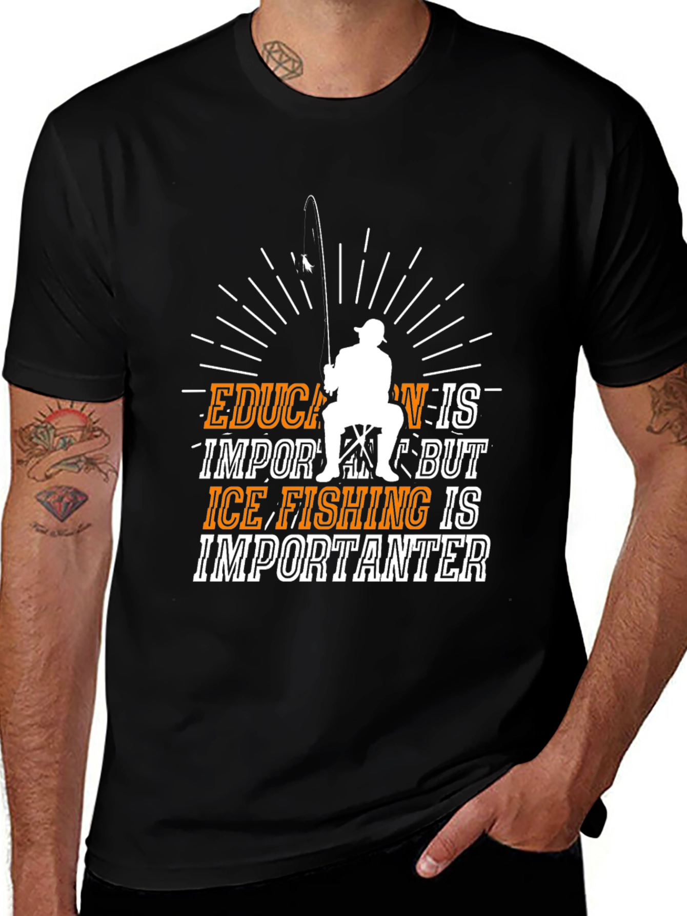 Variant 15 of Ice Fishing is Importanter Funny T-Shirt