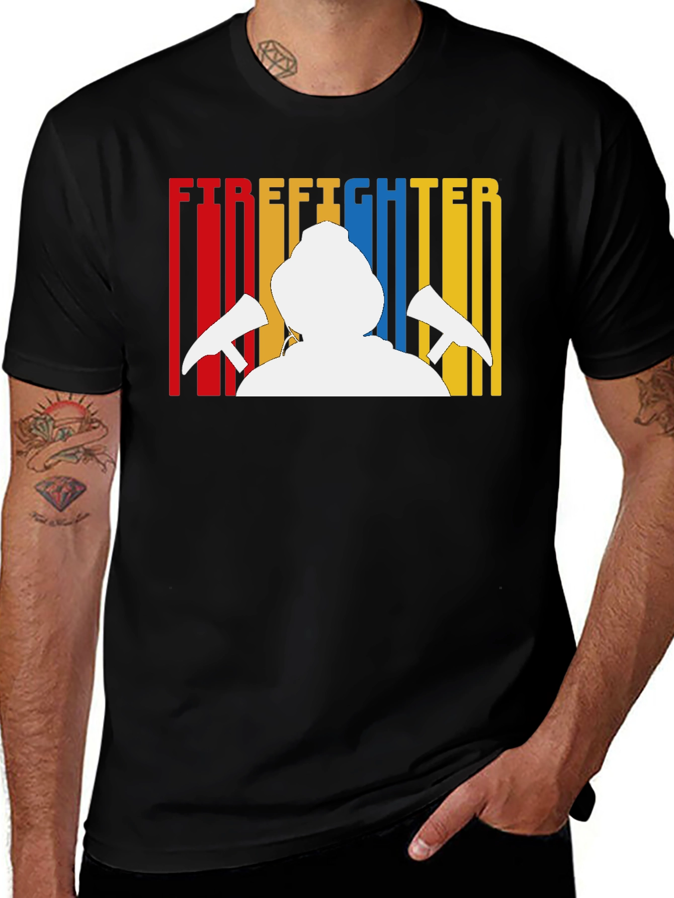 Variant 11 of Firefighter Graphic T-Shirt