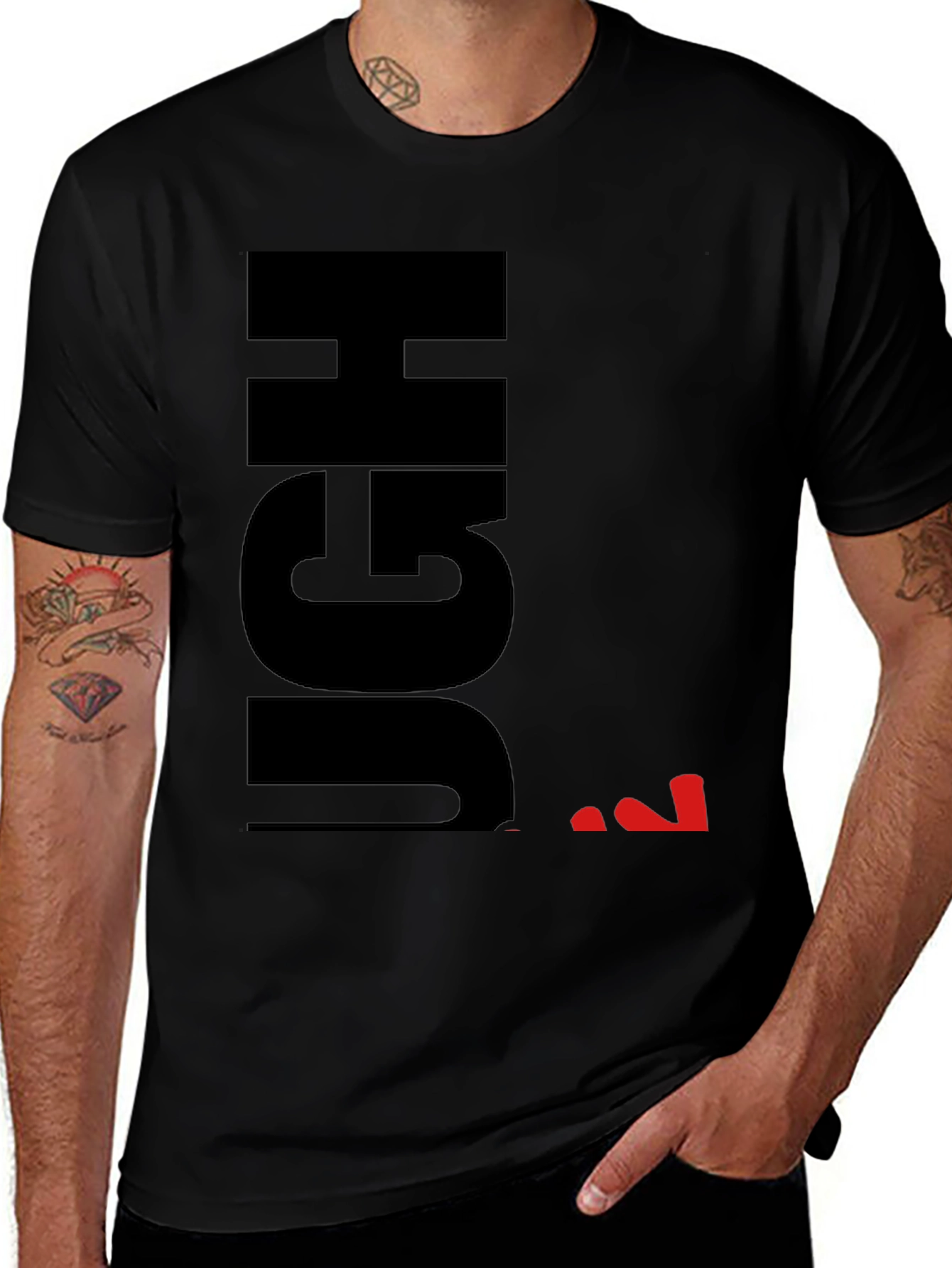 Variant 20 of Ugh Sarcastic Graphic T-Shirt - Black
