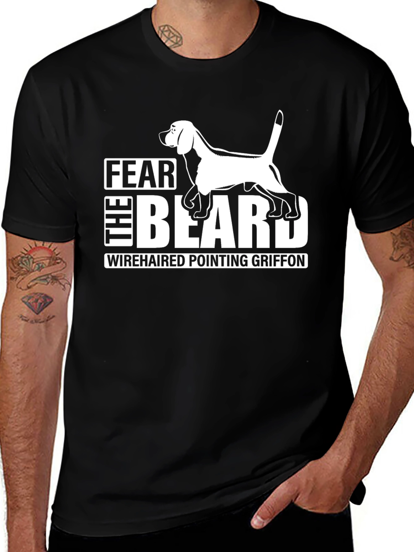 Fear the Beard Wirehaired Pointing Griffon T-Shirt