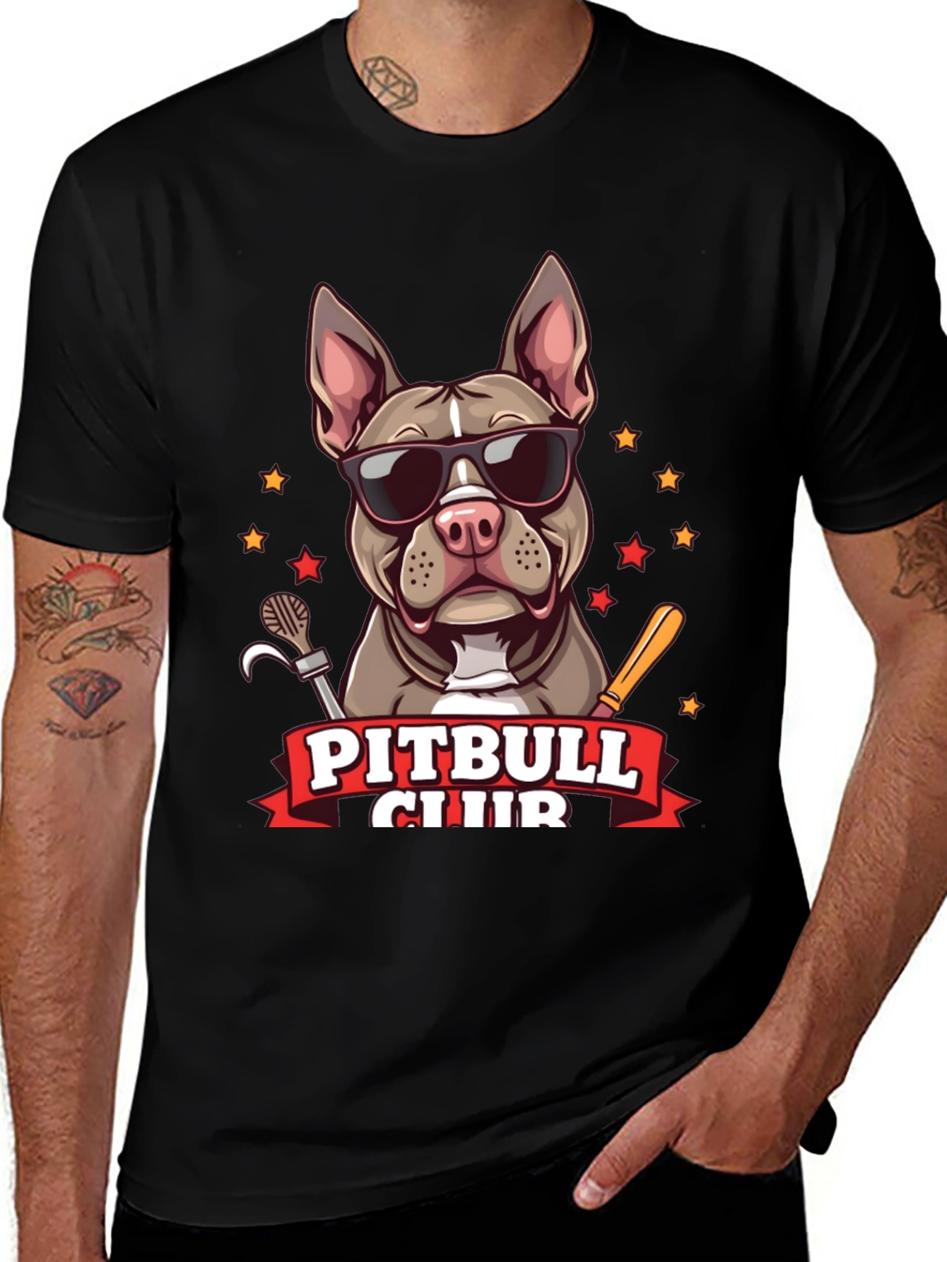 Variant 19 of Cool Pitbull Club Graphic T-Shirt