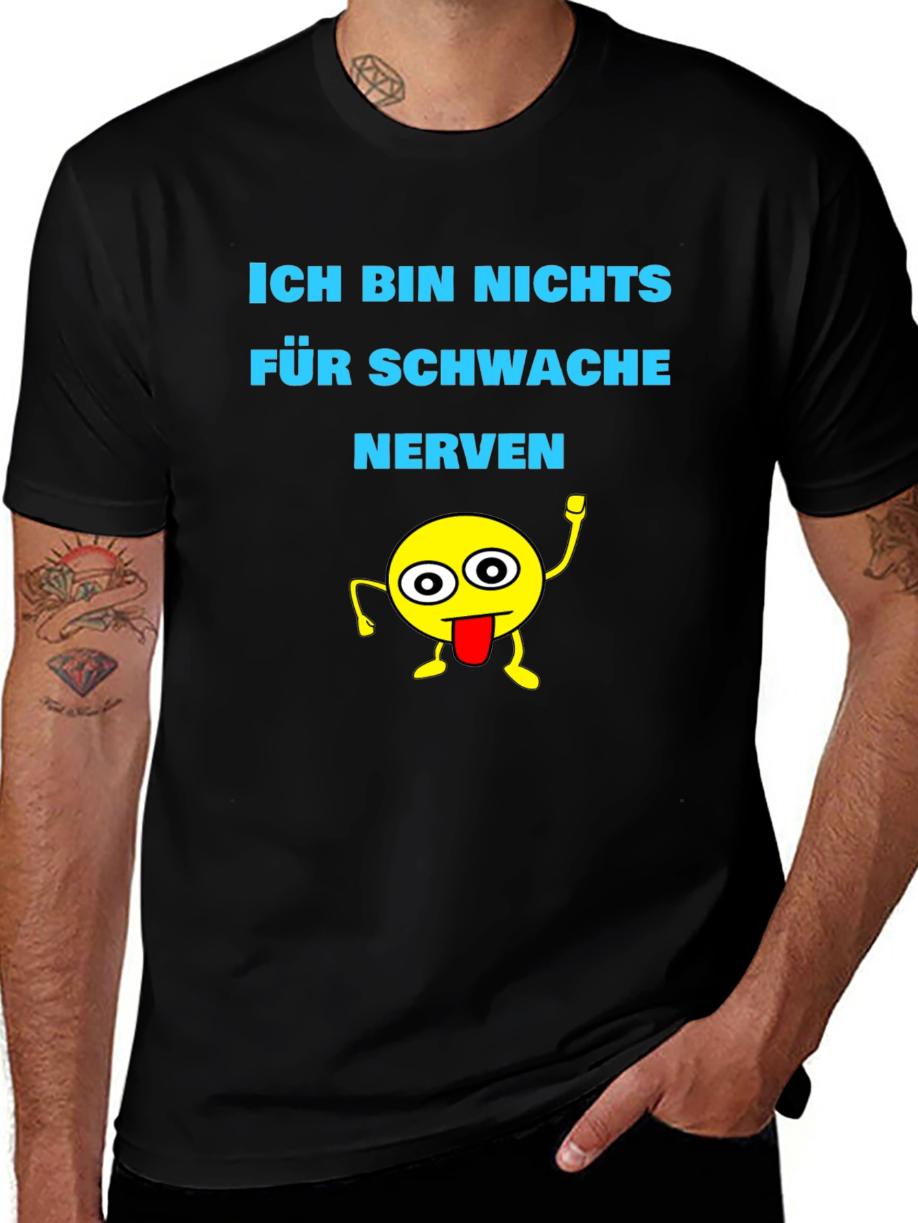 Variant 19 of Funny Graphic Tee: Ich Bin Nichts Für Schwache Nerven