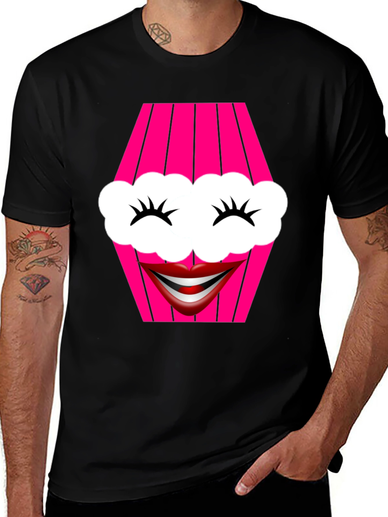 Funky Face Graphic T-Shirt