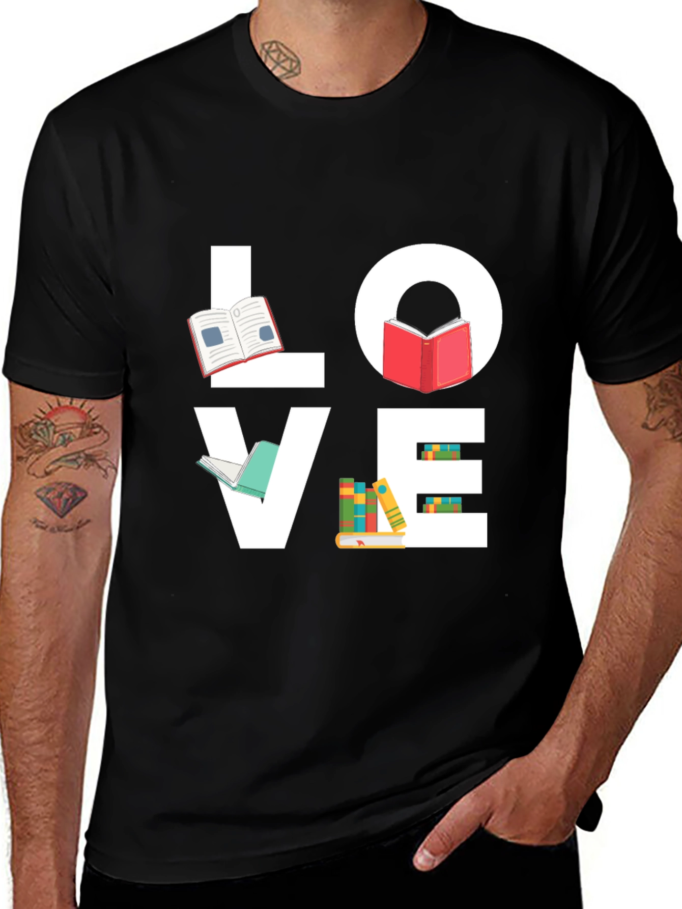 Love Books T-Shirt, Reader Tee