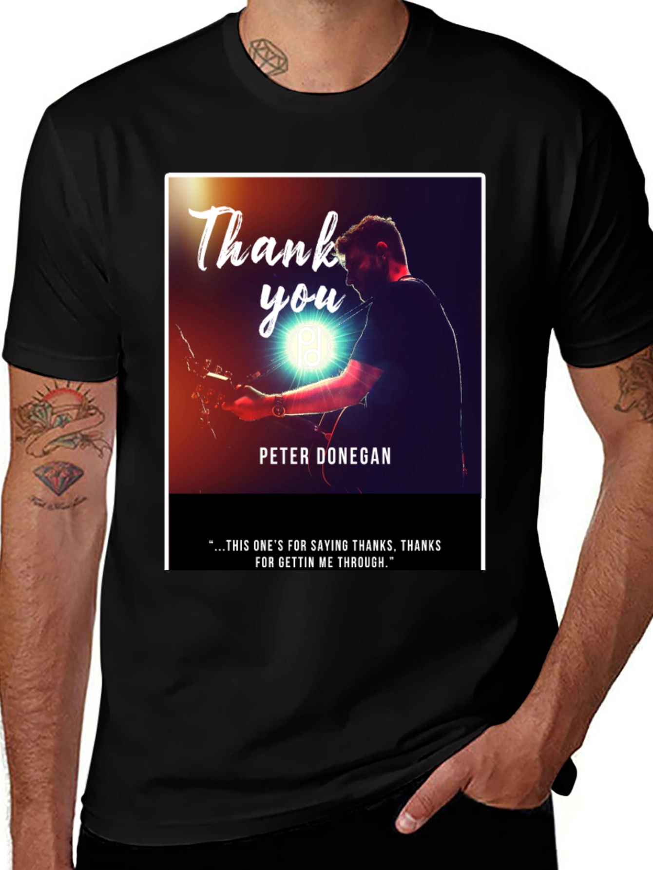 Peter Donegan Thank You T-Shirt - Menswear
