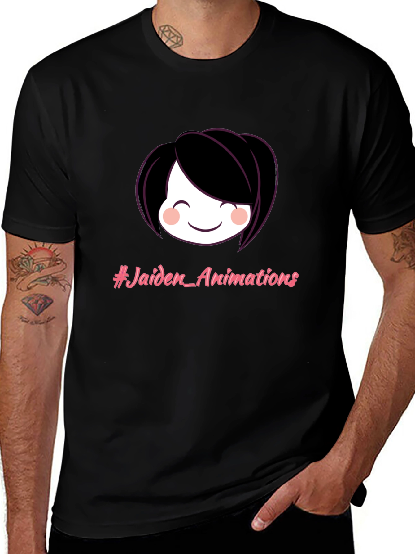 Jaiden Animations Graphic Black T-Shirt