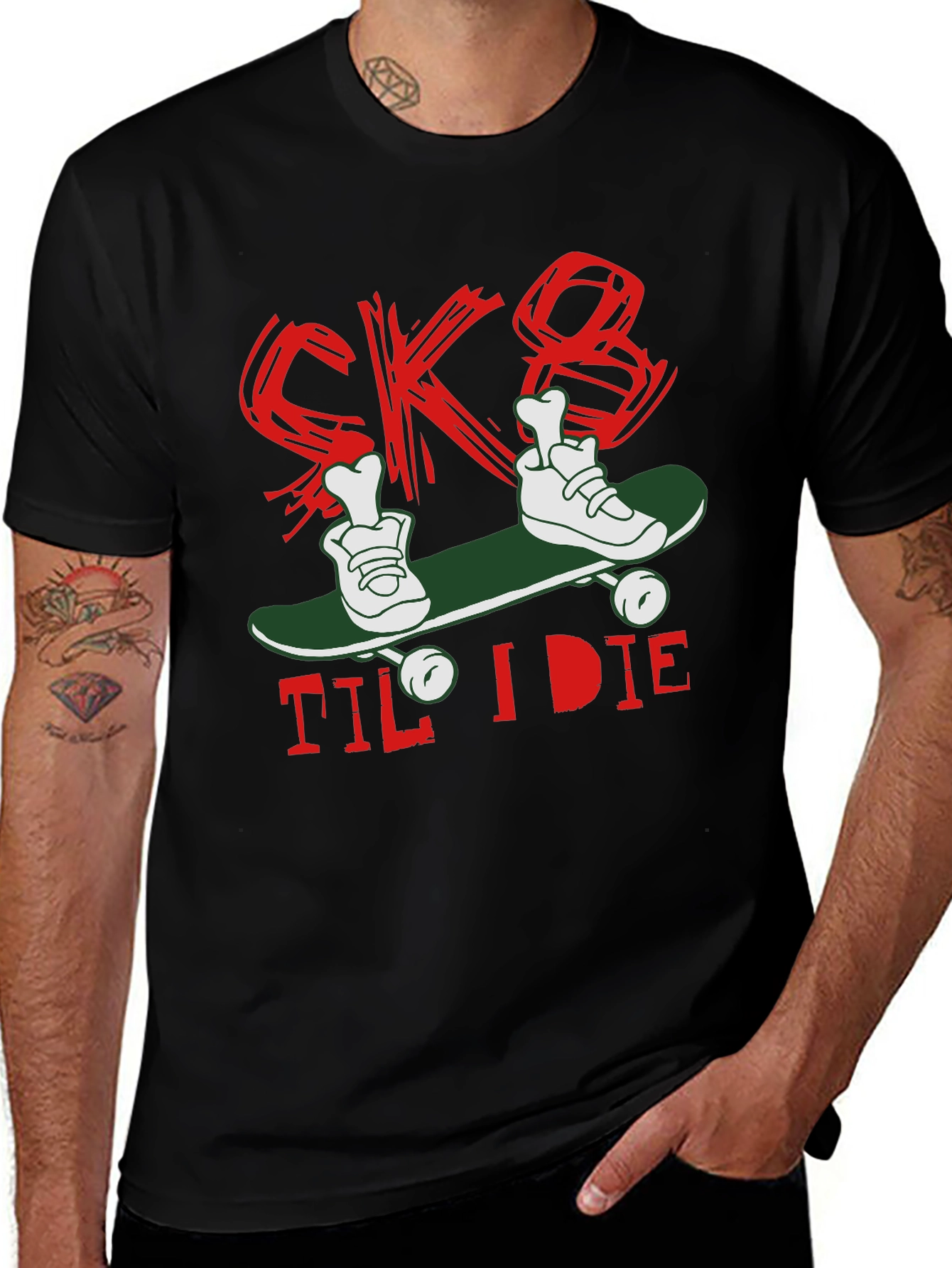 Skate Til I Die Graphic T-Shirt