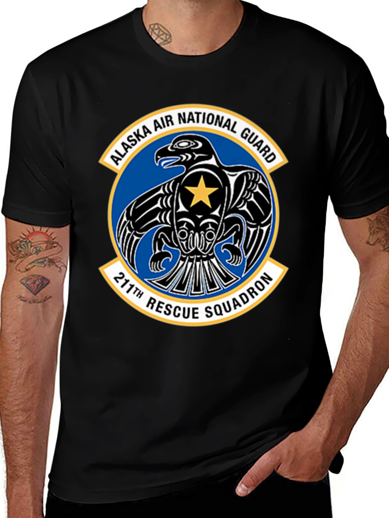 Variant 14 of Alaska Air National Guard 211th Rescue Squadron T-Shirt