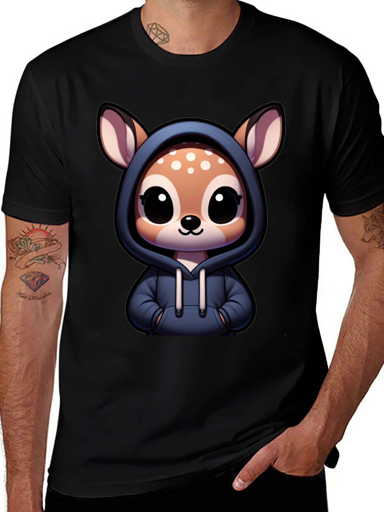 Variant 5 of Cute Deer Hoodie T-Shirt