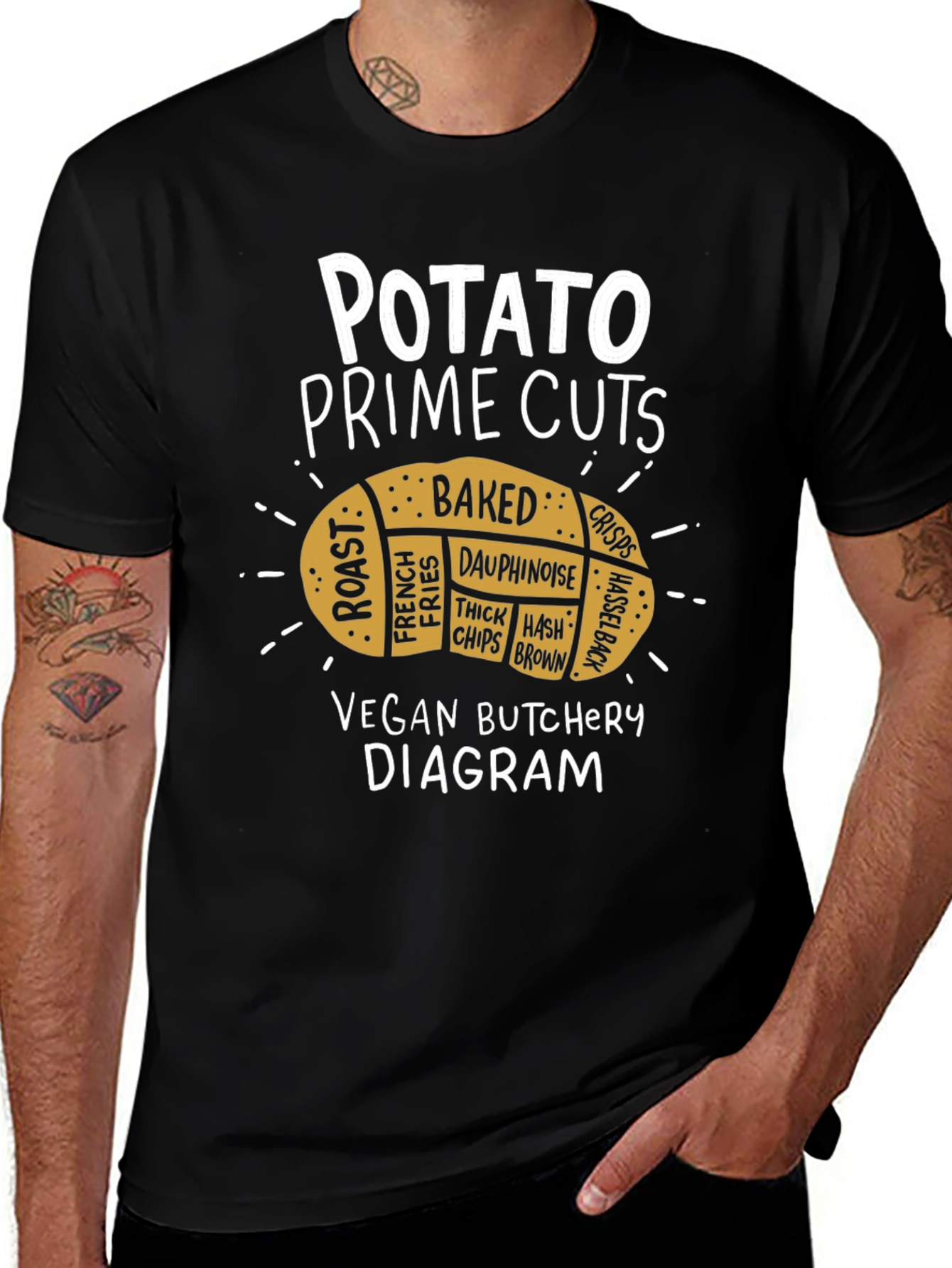 Variant 17 of Potato Prime Cuts Vegan Butcher T-Shirt