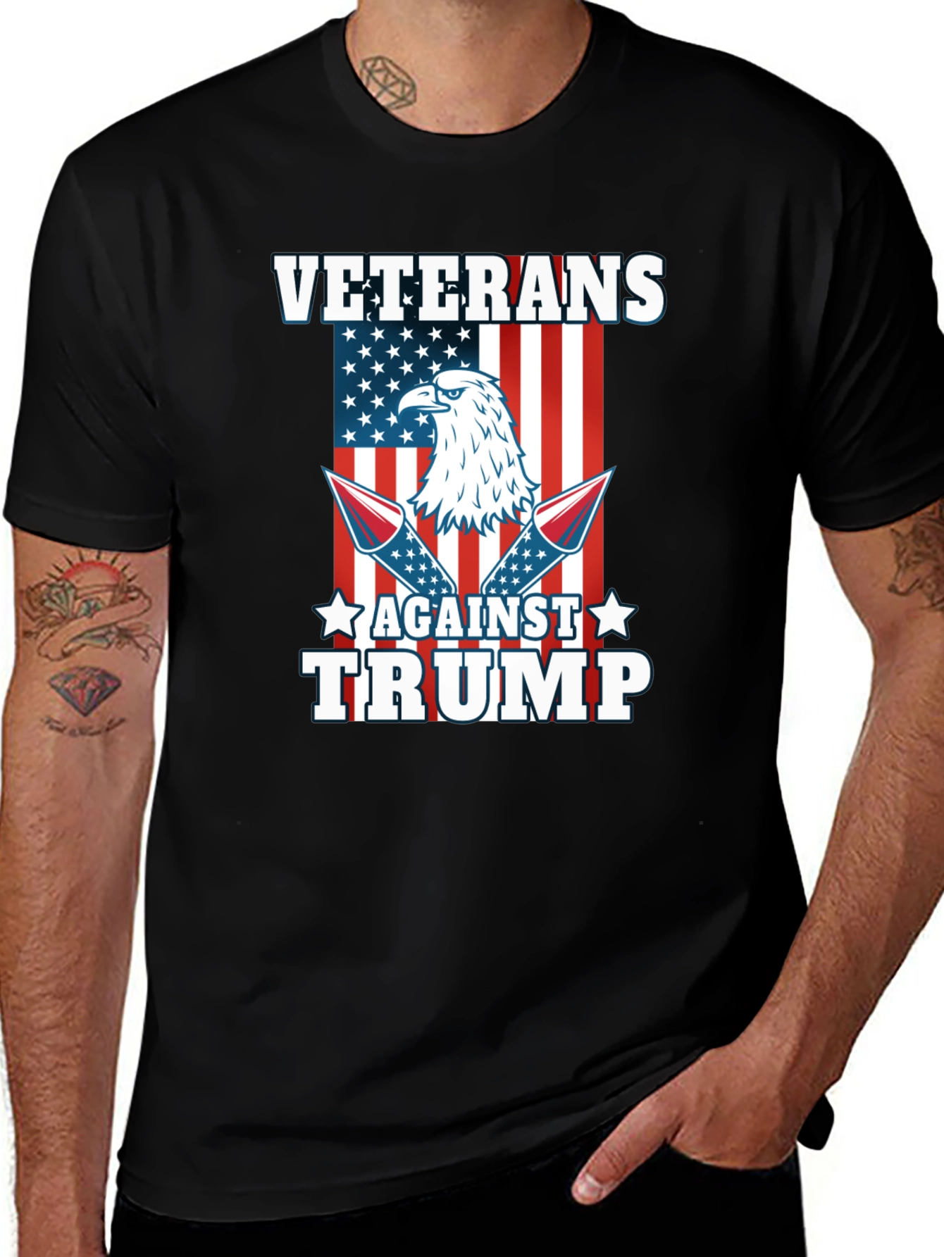 Veterans Against Trump Graphic T-Shirt