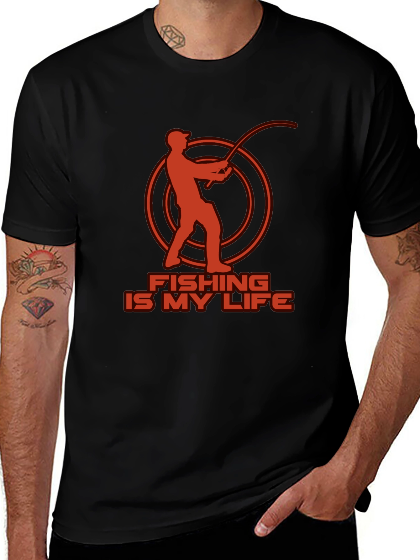 Variant 17 of Fishing Is My Life Graphic T-Shirt
