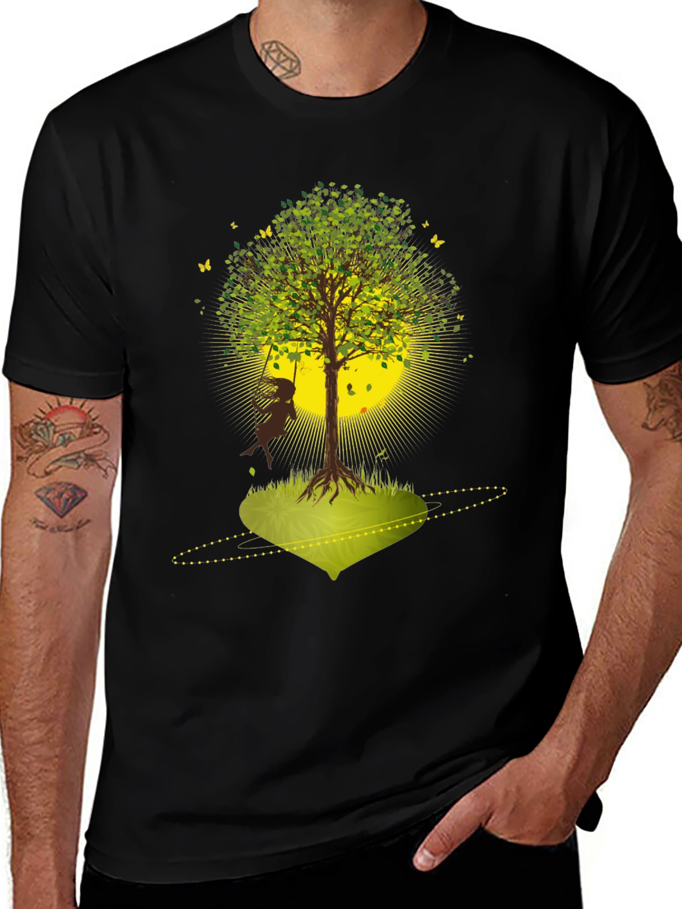 Nature's Swing Tee: Tree of Life Graphic T-Shirt