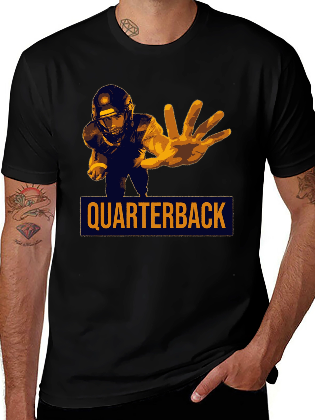 Variant 8 of Quarterback Graphic Tee - Football Fan Apparel