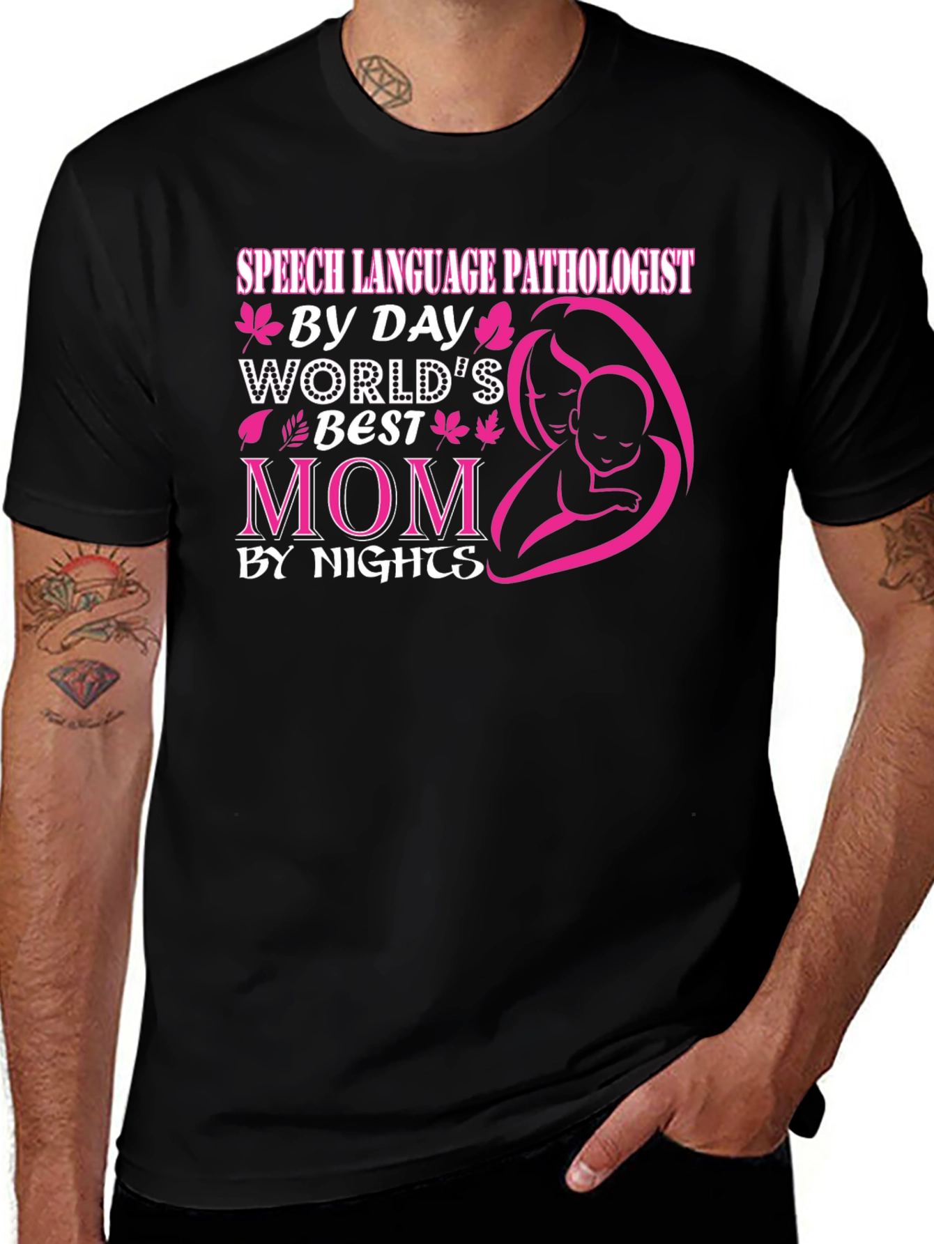 Variant 16 of Speech Language Pathologist Mom T-Shirt
