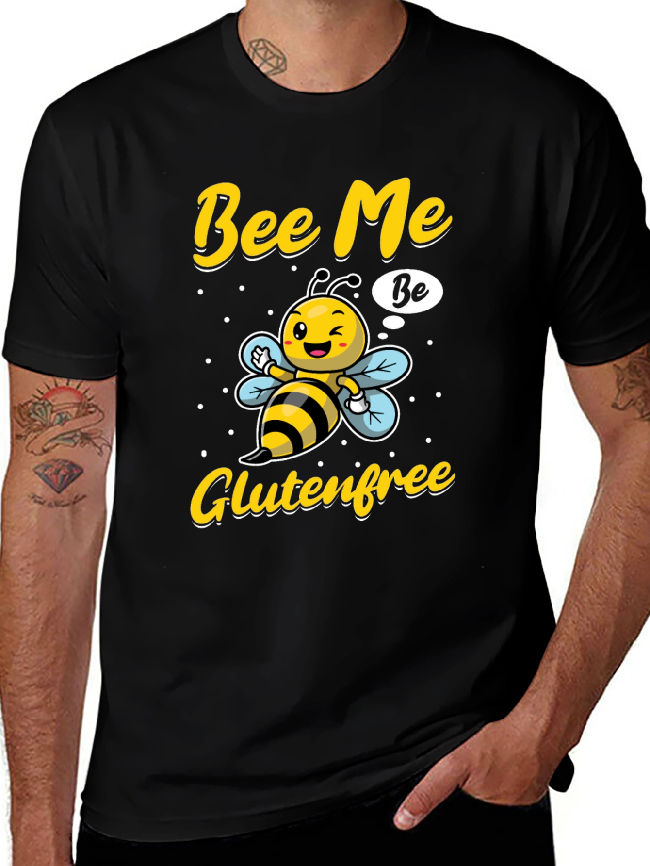 Variant 4 of Bee Me Gluten Free T-Shirt - Unisex Novelty Tee