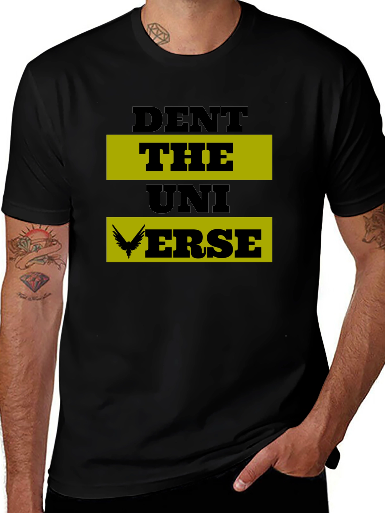 Variant 25 of Dent The Universe Graphic Tee