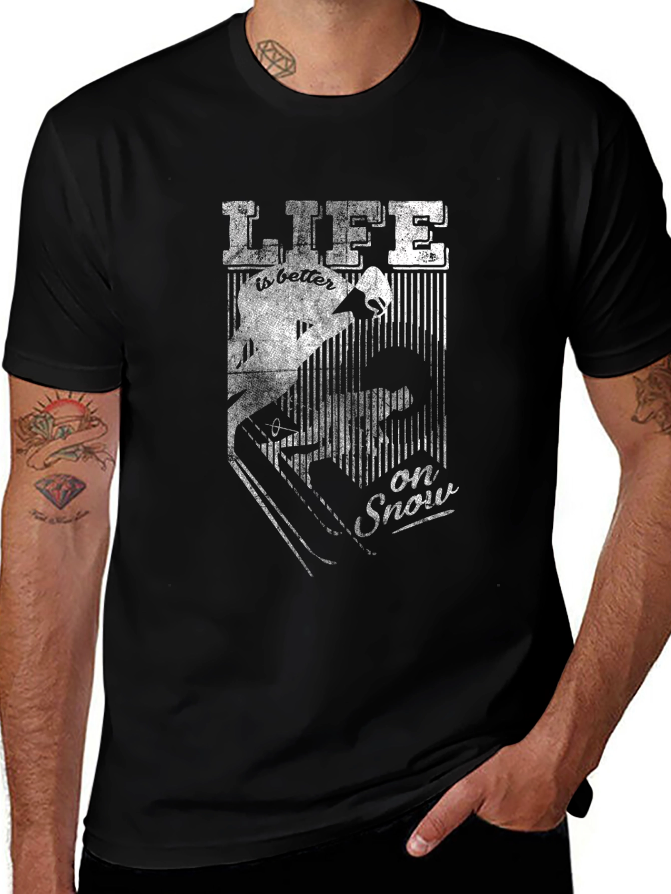 Life is Better on Snow - Graphic T-Shirt