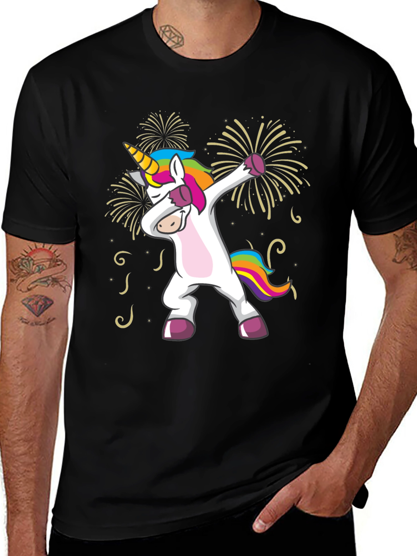 Variant 22 of Unicorn Dabbing T-Shirt - Fun and Festive