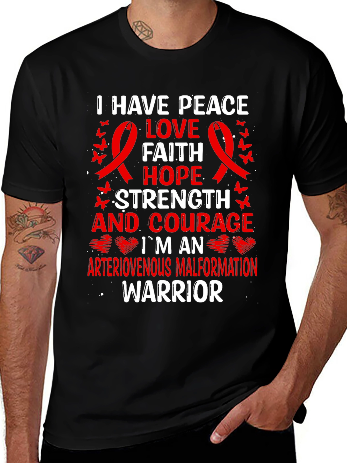 Arteriovenous Malformation Warrior T-Shirt