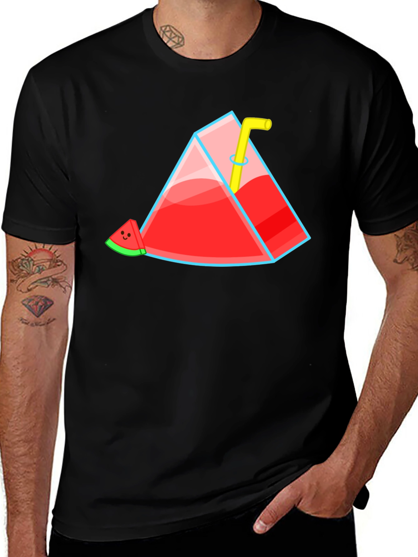 Variant 24 of Whimsical Watermelon Juice Box T-Shirt