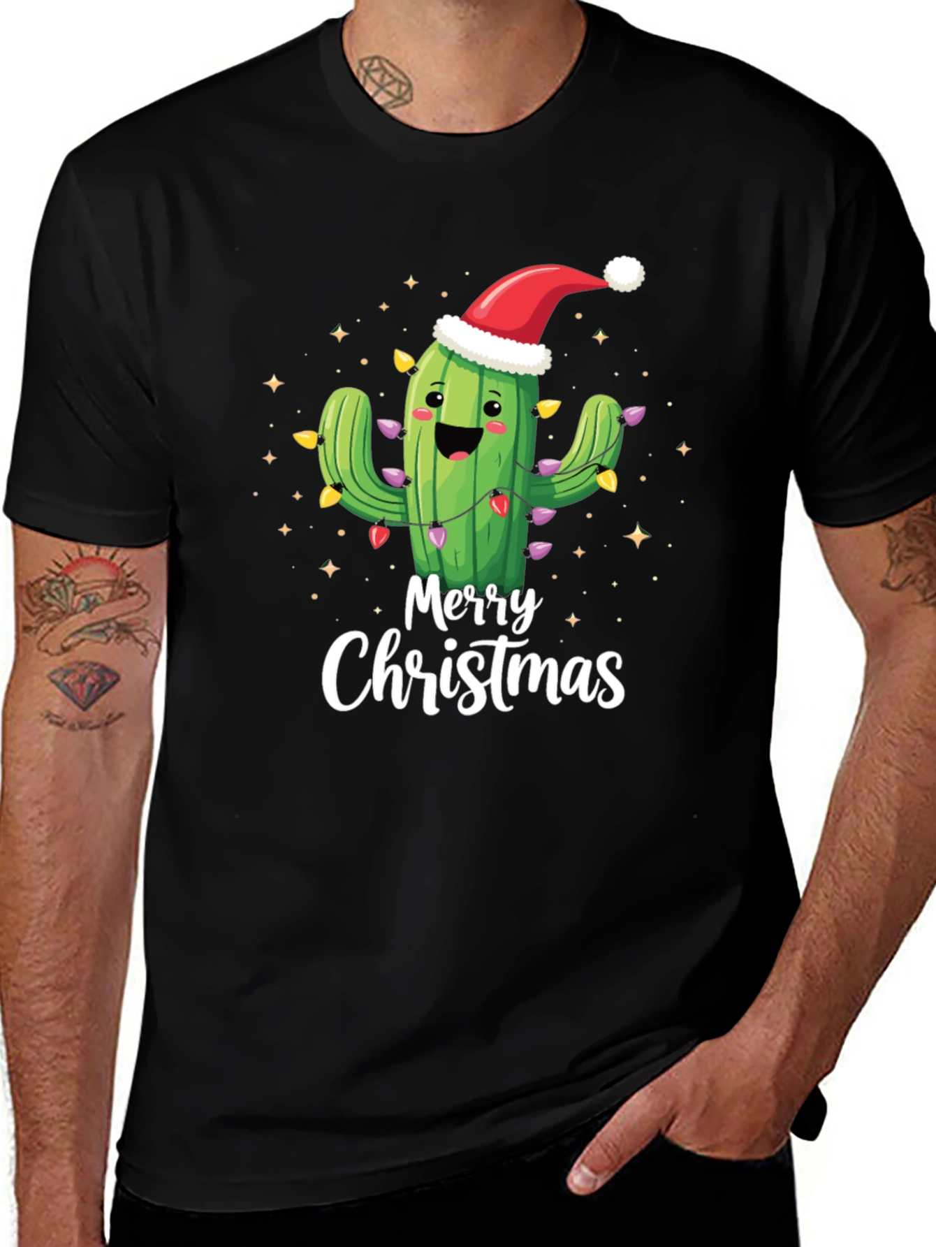 Merry Christmas Cactus T-Shirt
