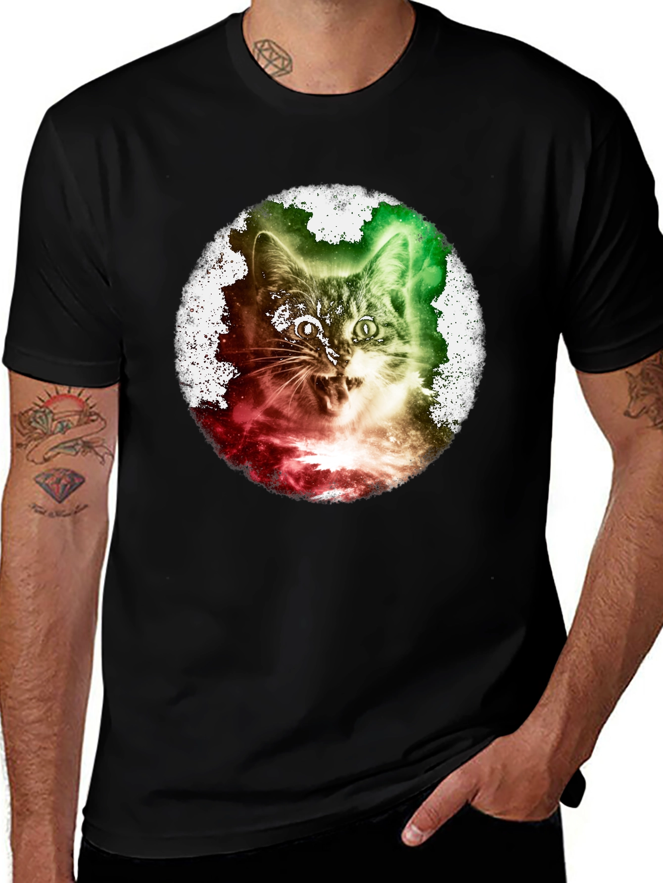 Variant 22 of Cat Galaxy T-Shirt - Unique Graphic Tee