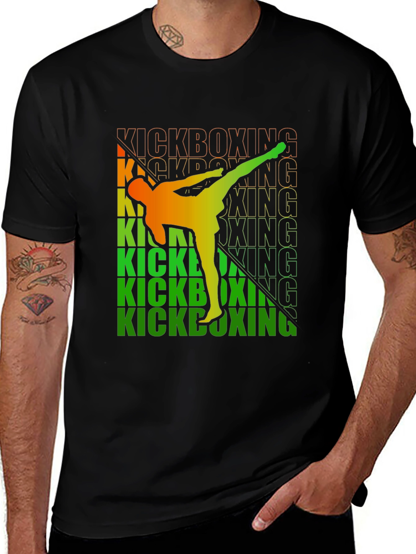 Variant 6 of Kickboxing Stance Graphic T-Shirt