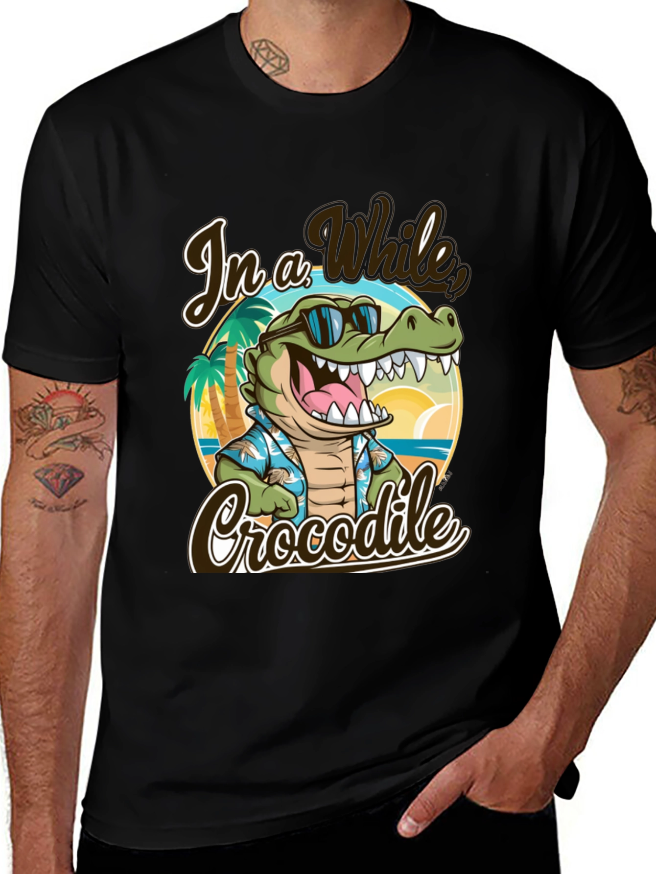 Variant 28 of In a While Crocodile T-Shirt