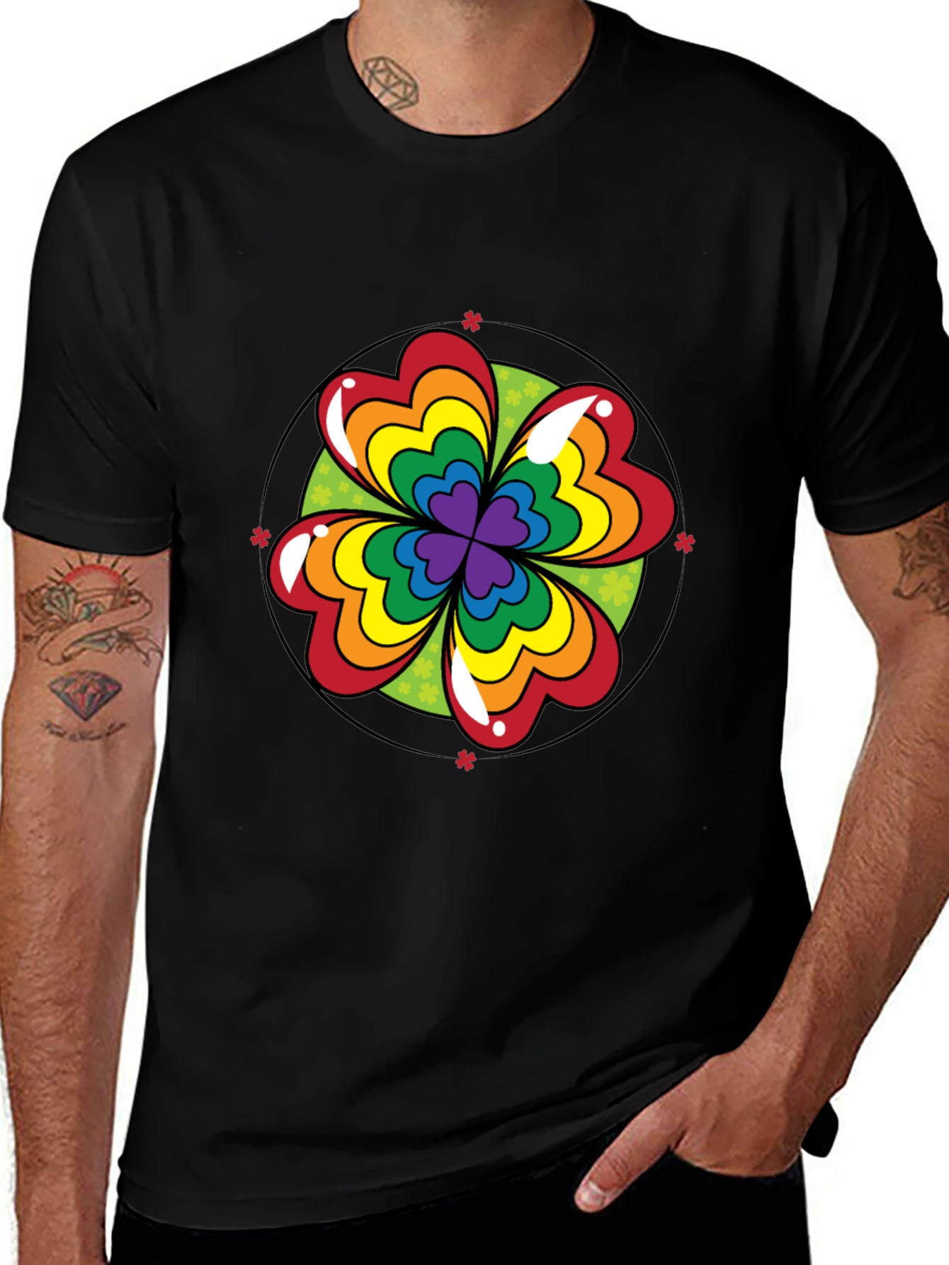 Variant 26 of Rainbow Shamrock Tee